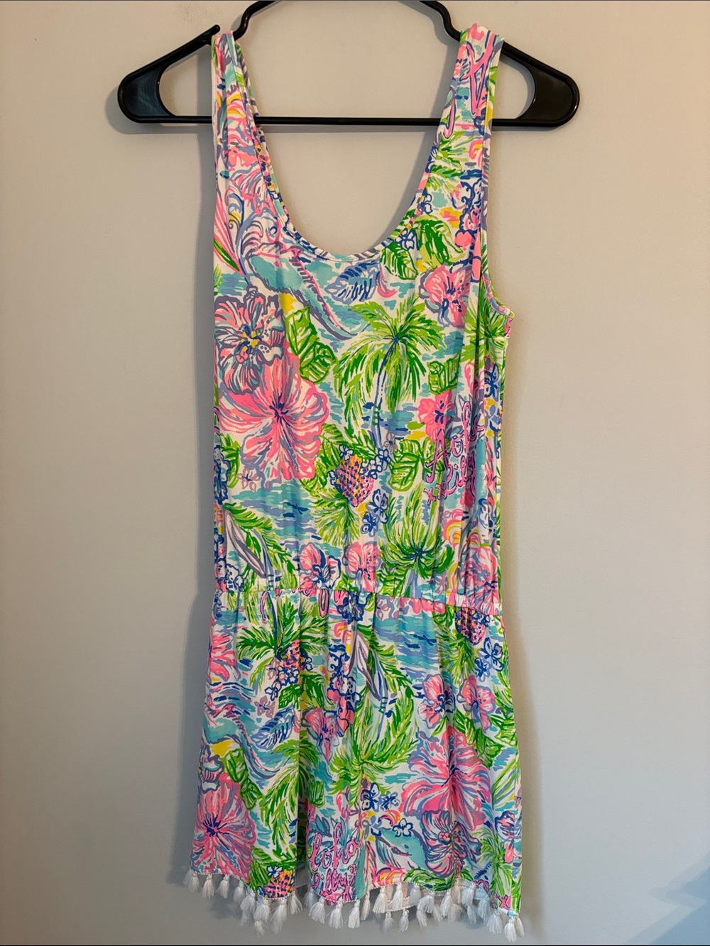 Lilly Pulitzer Jarrett Romper Small Lilly Loves Hawaii Print EUC Resortwear - Picture 7 of 7